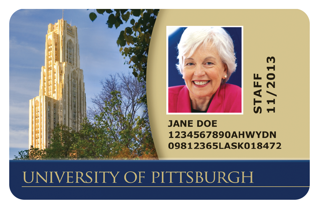 A University of Pittsburgh ID card